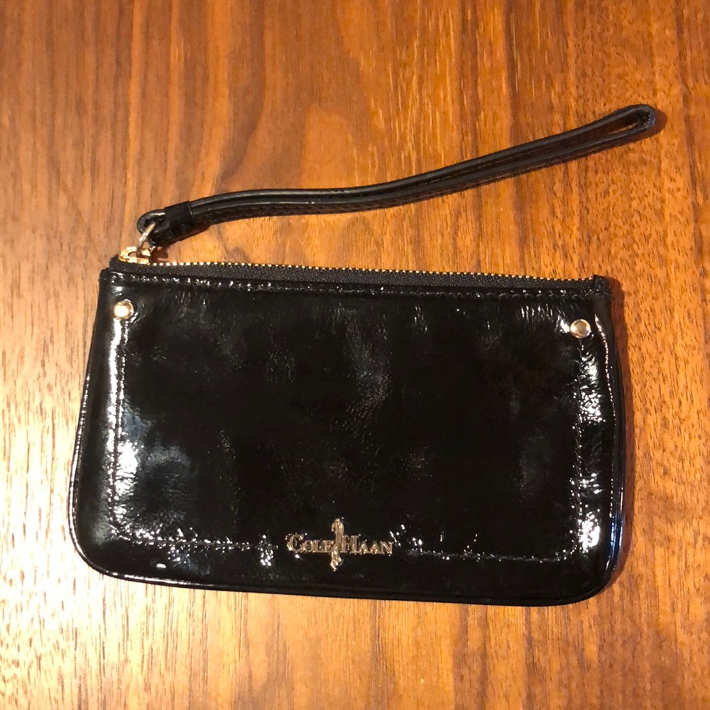 Cole Haan Jitney Medium ZIP Patent Leather Pouch